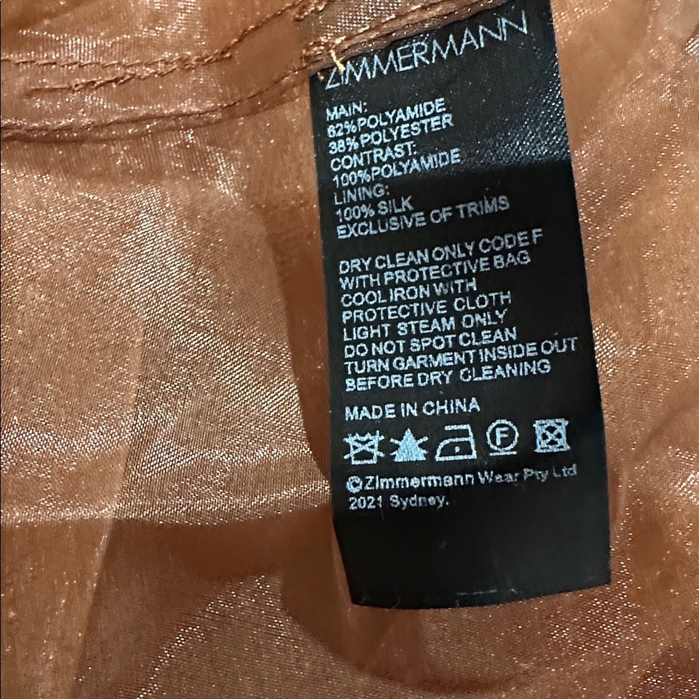 Zimmermann Brown Long Sleeve Dress - Picture 6 of 6
